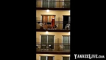 Public Sex On The Balcony