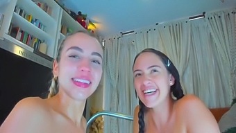 Horny Hot Lesbians Enjoy Eachothers Wet Shaved Pussy
