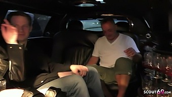 German Street Whore Mia Picked Up And Fucked In Car By 3 Old Guys
