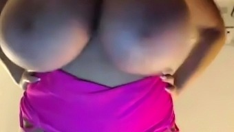 Huge Tits From Below.