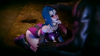 Jinx And Vi Fucked By Big Black Cock (3d)