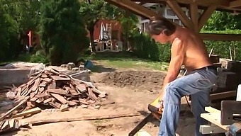 Brunette Cougar Seduces Young Builder Stud To Fuck Her