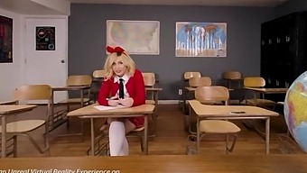 Sweet Blonde Student Fucks To Pass The Exam