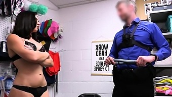 Teen Troublemaker Sophia Burns Fucked By Security Guard