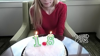 This Skinny Blonde Turned 18 Just A Few Days Ago.