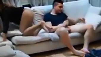 Hot Homemade Fuck On Couch