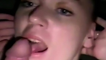 Shooting Cum All Over Her Cute Face