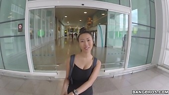 Trimmed Pussy Asian Cutie Sharon Lee Gets Fucked In The Public Place