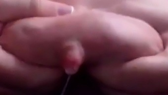 Ugly Cam Bitch Milks Her Tits