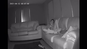 Sister In Law Caught Masturbating On My Couch Housesitting Hidden Cam