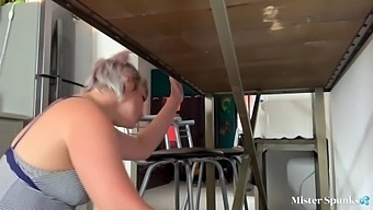 Step Sister Gets Stuck And Fucked While Cleaning