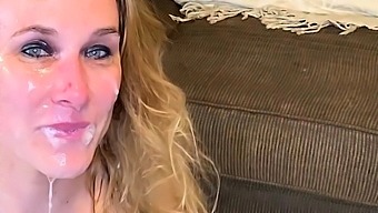Nikki Sexxx Busty Blonde Have Group Sex On Couch