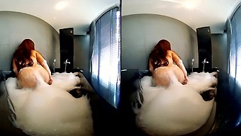 Fat Girl With Huge Natural Tits In The Jacuzzi - Vrpussyvision