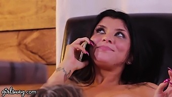 Busty Bossy Milf Romi Rain Needs Her Employee'S Tongue In Her Wet Pussy