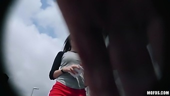Peeping Under Girls Skirts Ends With Hardcore Quickie In Public