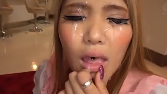 Messy Facial Ending For Cute Hibiki After A Wild Gangbang. Hd