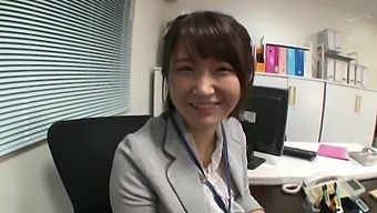 Horny Japanese Secretary Spreads Her Legs For A Wild Quickie