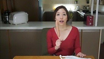 Clothed Japanese Dazzles With Pov Blowjob