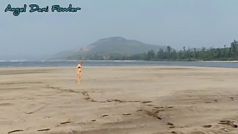Shameless Masked Slut Angel Fowler Having Fun On Nude Beach With Dani Danger