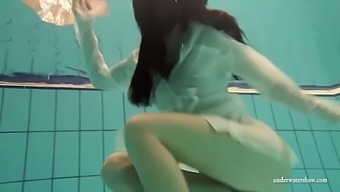 Nude Teen Babe Alone In Swimming Pool