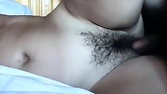 Cock Plays With Hairy Pussy