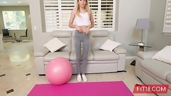 Lily Larimar In Pov Casting Skinny 100lb Blonde Teen In Yoga Pants - 6