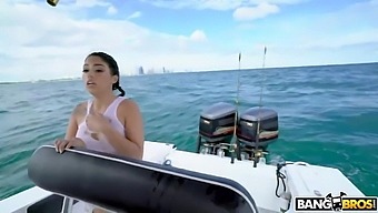 Dude Fucks A Hot Cuban Refugee On His Boat And That Babe Has A Big Ass
