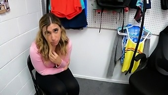 Curvy Teen Thief Faces Cock At The Backoffice