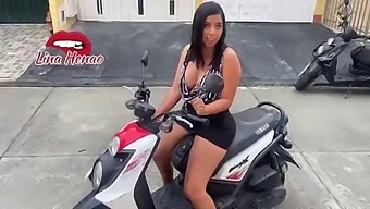 Masturbating In Public On A Motorcycle