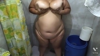 Bbw Woman In The Shower