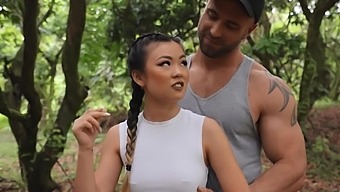 Outdoor Dicking In The Forest With Lovely Lulu Chu & Her Man