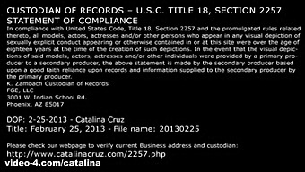 February 25, 2013 - Catalina Cruz Pornstar