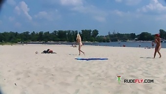 Skinny Nudist Teen Hotties Have A Wonderful Day At The Beach