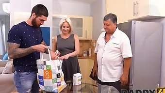 Kitchen Is Ideal Place For Old Boyfriend To Taste Pussy Of Sons Gf