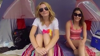 Girls Gone Wild - Lesbian Teens Audrianna & Britney Get Kinky On The Beach
