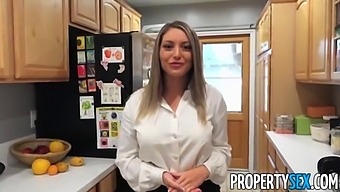 Propertysex Real Estate Agent With Natural Boobs Makes Sex Video With Client