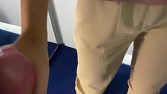 I Took Labeled Tshirt And Made Him Cum On It ( Changing Room Extremely Risky ) 6 Min