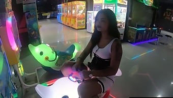 Thai Amateur Teen Girlfriend  Plays With A Vibrator Toy After A Day Of Fun