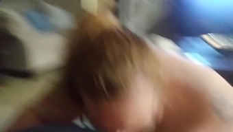 Bbw Ginger Gives Head To Cousin While Family Is Home