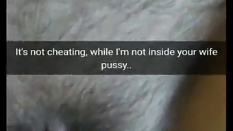 Its Not Cheating He Just Rub My Pussy With A His Cock....Ugh...Wait.. Now He Inside And Cum In My Fertile Pussy!  -Cuckold Captions - Milky Mari