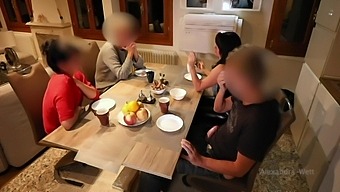 I Pulled Out His Giant Cock In Restaurant! Public Extrem!