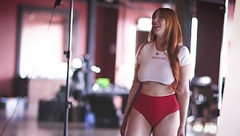 Behind The Scenes With Busty Redhead Pornstar Lauren Phillps