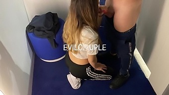 Public Changing Room Blowjob With Huge Cumshot All Over Store Clothes