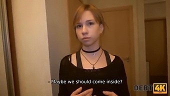 Debt4k. Teen Doesnt Want Sex With Debt Collector But Its The Only Way Out