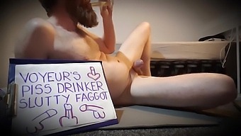Cock Sucking And Piss Drinking For Voyeur