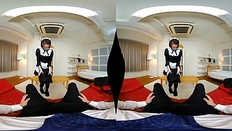 Pretty, Shaved Maid Who Rejuvenates You; Japanese Maid Hardcore Pov