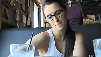 Video Of An Ex Girlfriend With Glasses Teasing In A Public Place