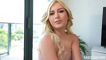 Blonde Minxx Marley Enjoys While Giving A Footjob In Pov Video