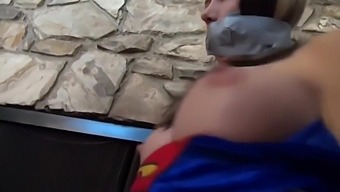 Superheroine Supergirl Abducted Bound And Degraded