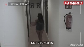Hornyhostel - (Sheila Ortega, Jesus Reyes) - Huge Tits Latina Caught Naked And Fucks With Bbc